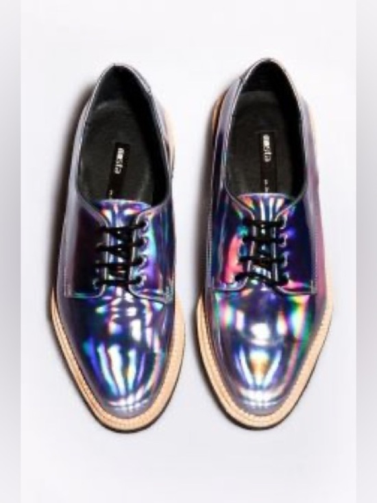 Miista Shoes - Miista Zoe in Holographic lavender leather - NWT in dust bag (no box)